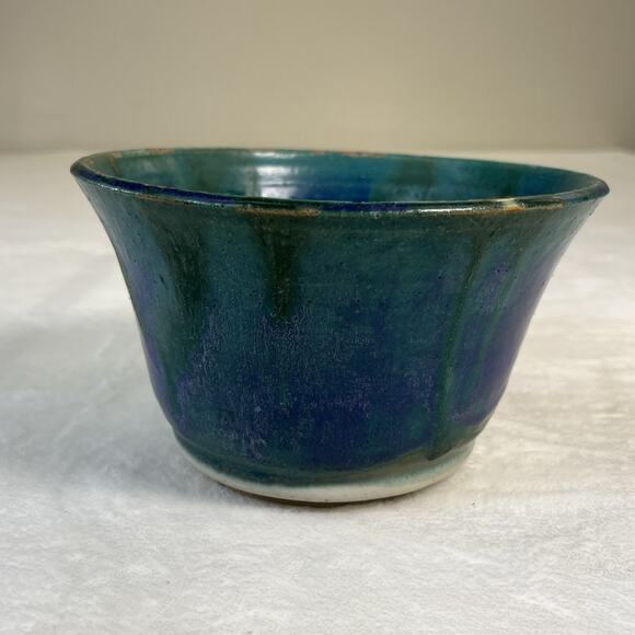 Studio Art Pottery Bowl Hand Thrown Signed Glazed 4" x 7" Benefits Charity - Picture 3 of 9